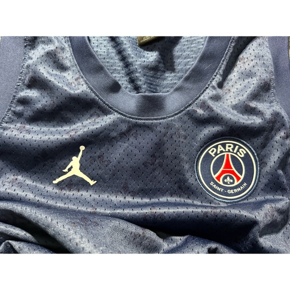 Paris Saint Germain x Air Jordan PSG Mesh Jersey Men's XL Navy Blue - Picture 4 of 13